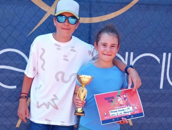 Târgoviștea triumfă la TCB București cu   Teodora și Matei Bucura, viitorul tenisului românesc strălucește 