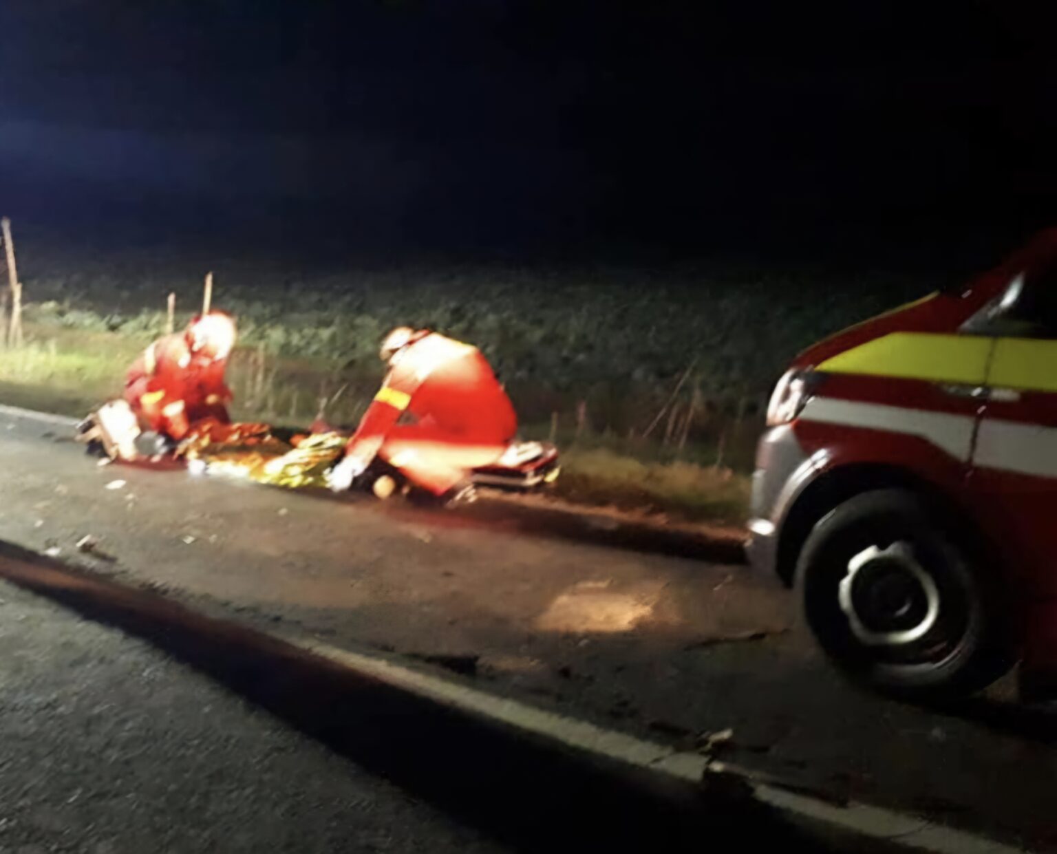 Tragedie pe drumul județean 721, în afara localității Văcărești