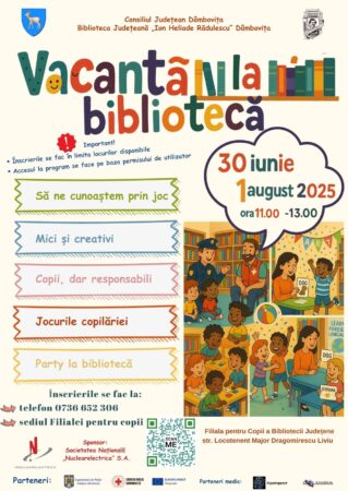  „Vacanță la bibliotecă” continuă : Lectură, joacă și creativitate pentru cei mici