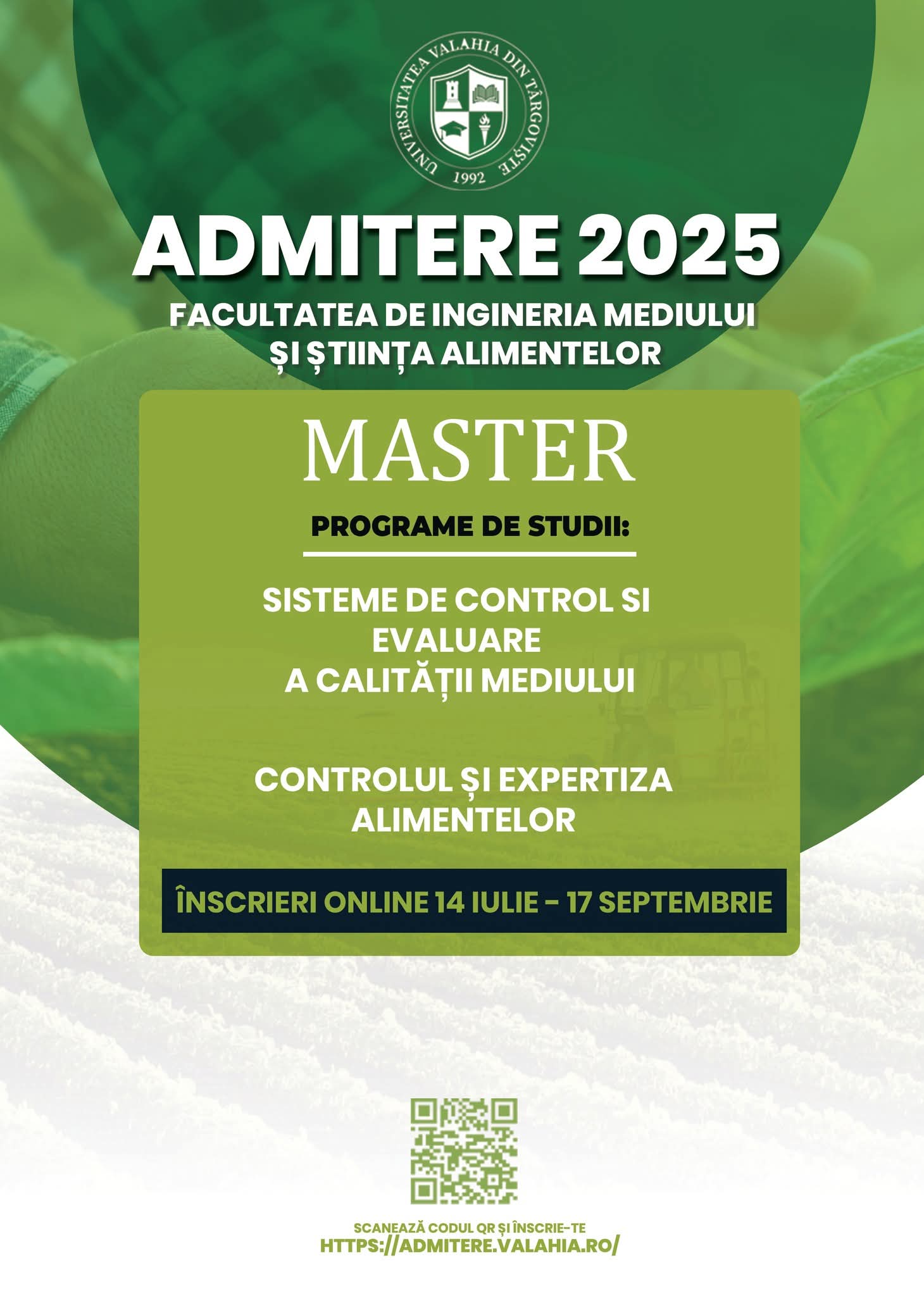 Universitatea „Valahia” din Târgoviște a dat startul înscrierilor la master în perioada 14 iulie-17 septembrie