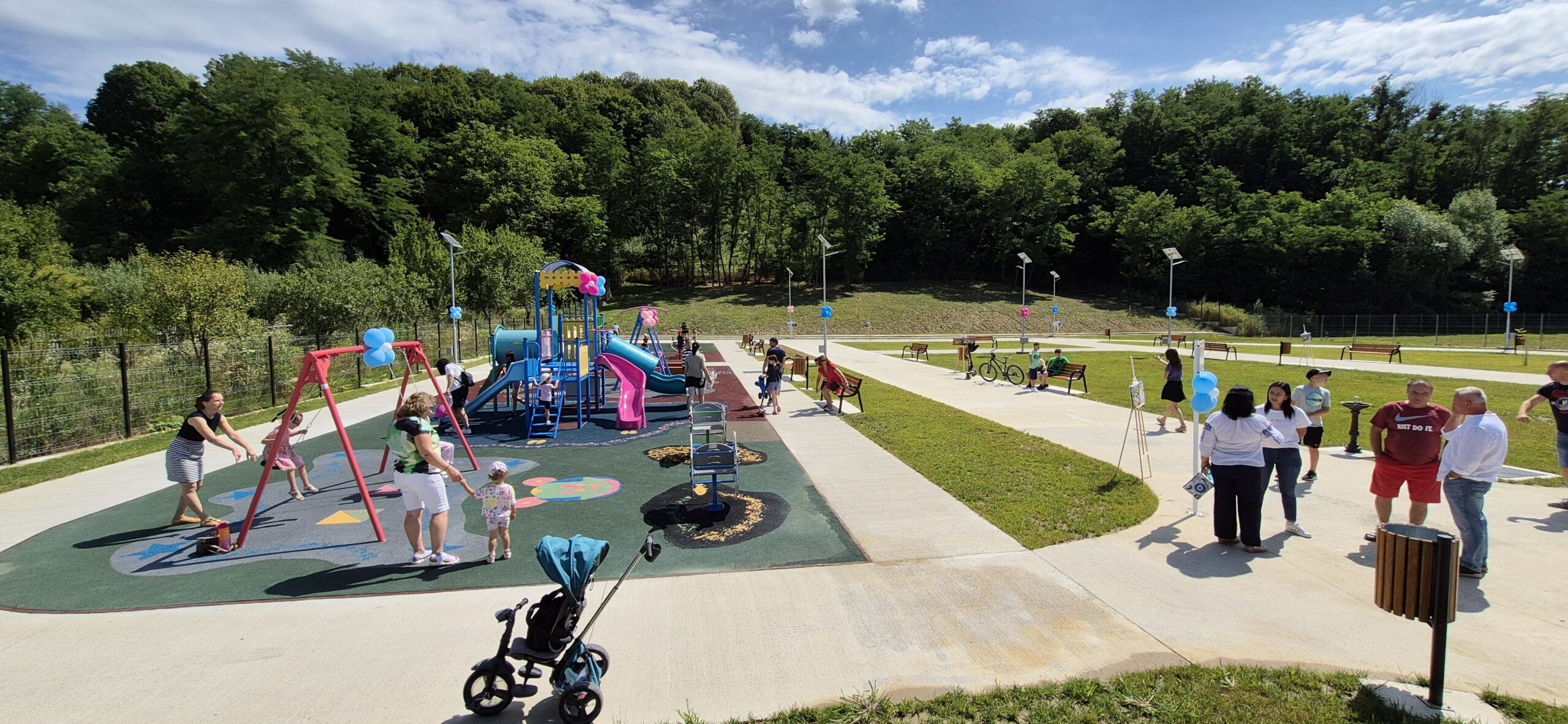 Zonă de agrement inaugurată la Vulcana Pandele, investiție realizată cu sprijinul CJ Dâmbovița