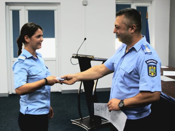 46 de jandarmi au fost avansați în grad militar,  un moment al recunoașterii, onoarei și profesionalismului