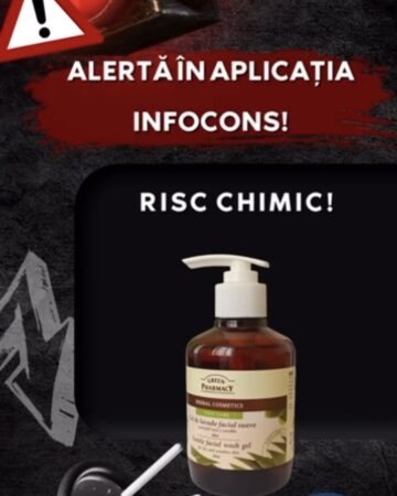 ALERTĂ InfoCons: Gel pentru față Green Pharmacy retras de pe piață pentru risc chimic major