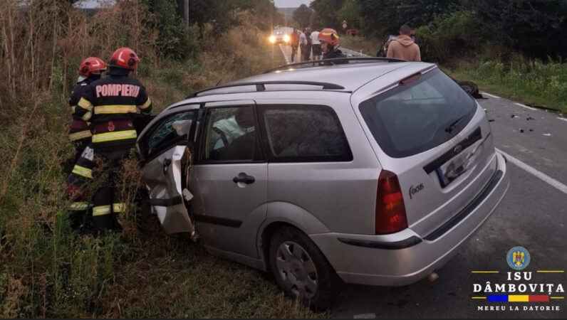 Au văzut moartea cu ochii: Trei persoane rănite într-un accident rutier la Drăgăești-Ungureni