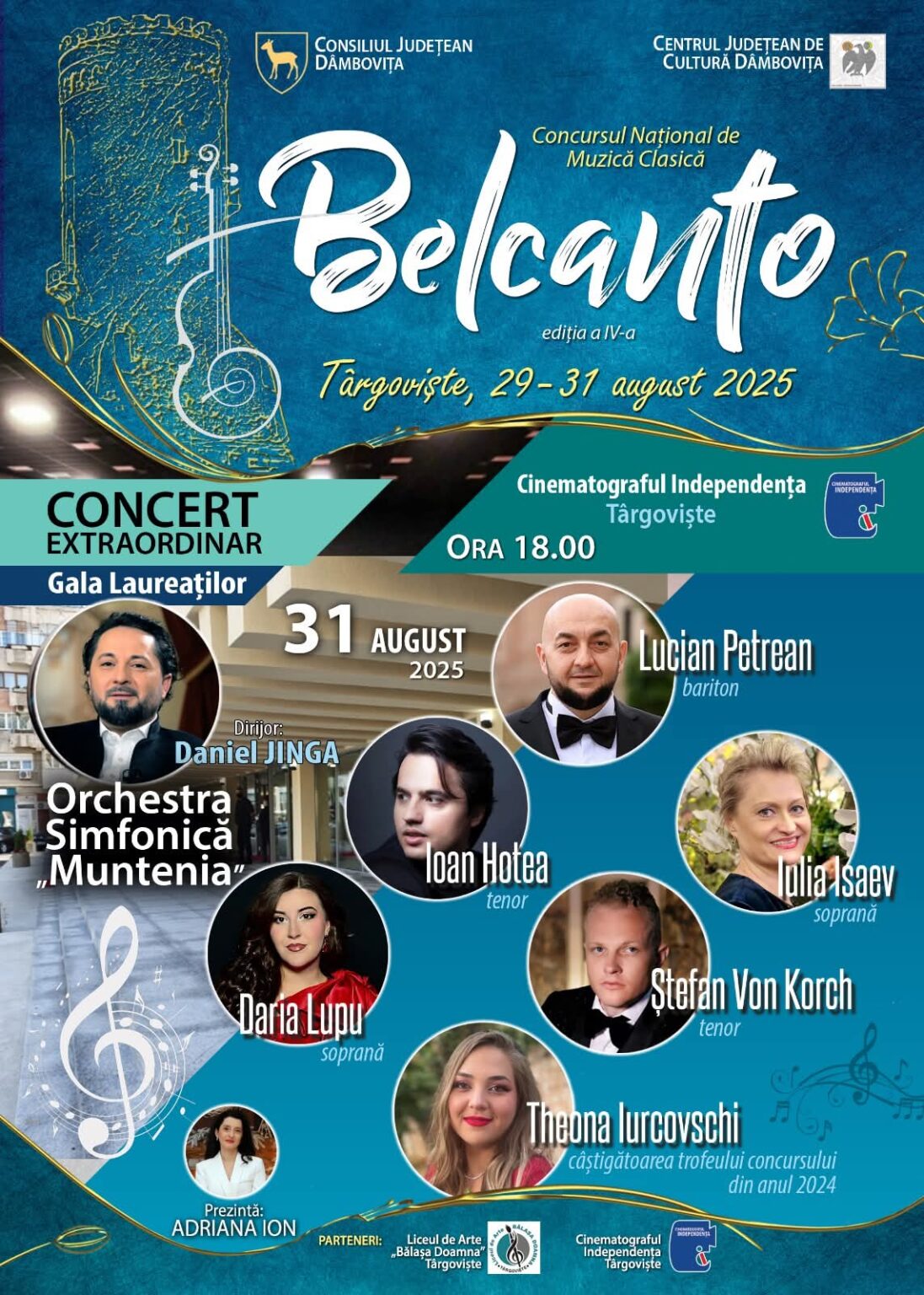 Târgoviște găzduiește Festivalul–Concurs Național de Muzică Clasică „Belcanto” – ediția a IV-a