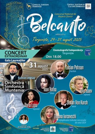 Târgoviște găzduiește Festivalul–Concurs Național de Muzică Clasică „Belcanto” – ediția a IV-a