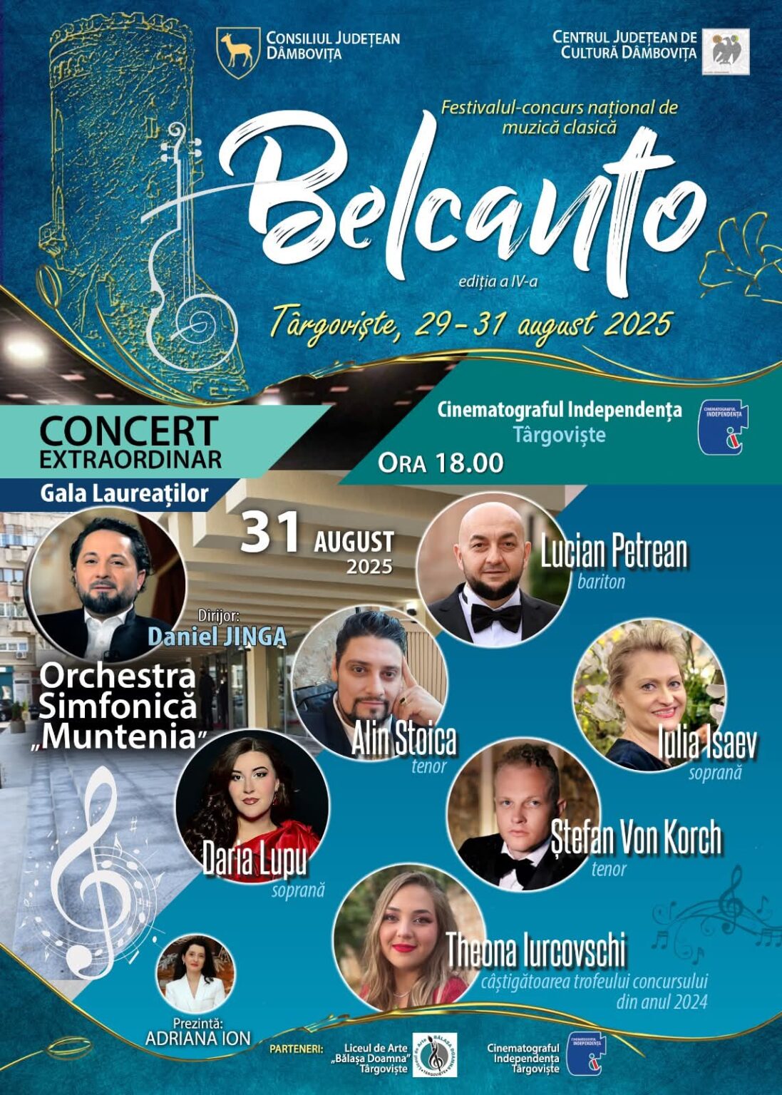 Târgoviște va găzdui ediția a IV-a a Festivalului-concurs național de muzică clasică „Belcanto” Târgoviște va găzdui ediția a IV-a a Festivalului-concurs național de muzică clasică „Belcanto”