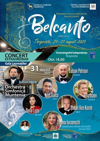 Târgoviște va găzdui ediția a IV-a a Festivalului-concurs național de muzică clasică „Belcanto” 