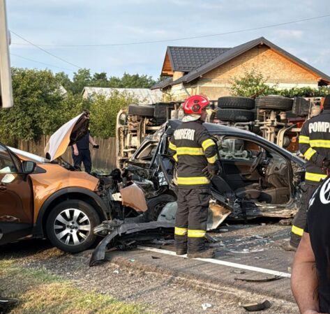 Carambol pe DN 72 în Lucieni