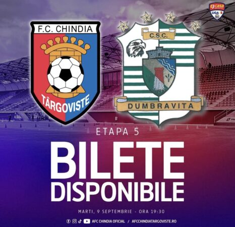 Chindia Târgoviște, în căutarea celei de-a treia victorii consecutive în Liga a 2-a