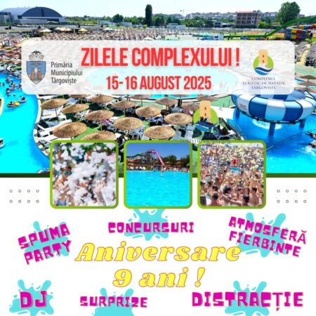  9 ani de distracție la Complexul Turistic de Natație & Agrement Târgoviște