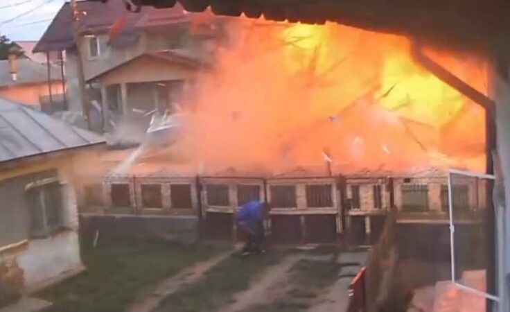 Explozie devastatoare la un magazin din comuna Mogoșani 