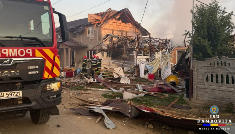 Explozie devastatoare la un magazin din comuna Mogoșani 