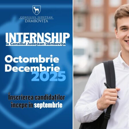 Internship la Consiliul Județean Dâmbovița: Startul înscrierilor se dă în septembrie pentru a cincea sesiune