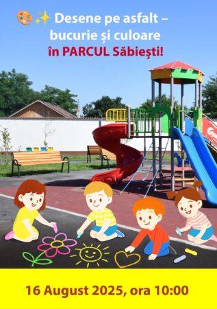 Bucurie și culoare în Parcul Săbiești din Răcari : Desene pe asfalt pentru cei mici! Bucurie și culoare în Parcul Săbiești din Răcari : Desene pe asfalt pentru cei mici!