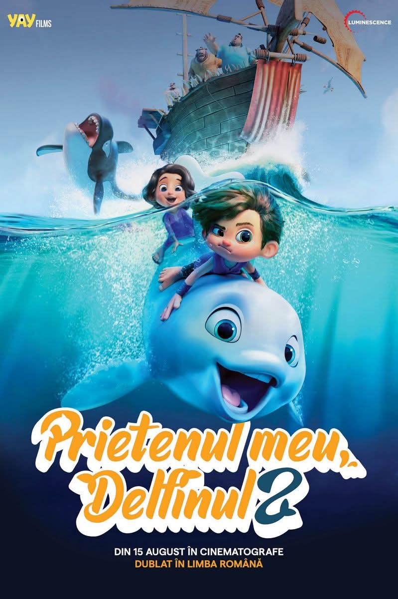 Premiera animației „Prietenul meu, delfinul 2 – Dolphin Boy 2” aduce aventura și emoția sub valuri la Târgoviște