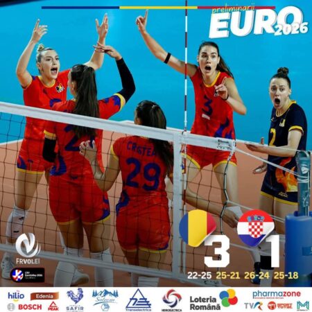  România s-a calificat la EURO 2026:  Naționala feminină de volei merge la turneul final după o victorie superbă cu Croația