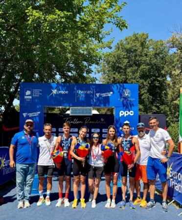 România cucerește medalia de bronz la ștafeta mixtă, în cadrul Europe Triathlon Junior Cup Izvorani 2025