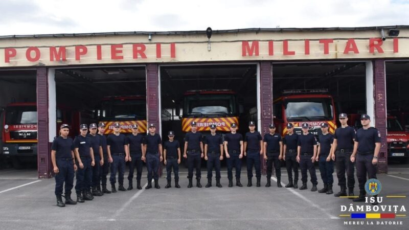 Viitorii pompierisi și-au început practica la ISU Dâmbovița
