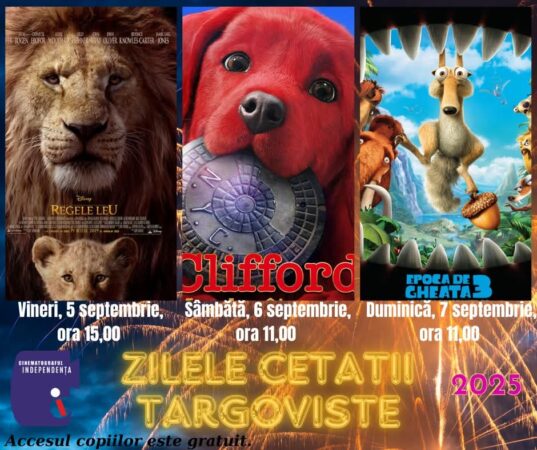 Zilele Cetății 2025 aduc magie și filme gratuite pentru copii la Cinema Independența