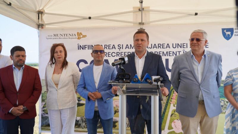 Primul proiect de infrastructură verde-albastră din Sud-Muntenia, semnat la Ulmi, investiție de peste 36 de milioane de lei în spații de recreere