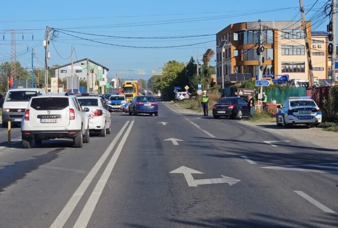 Accident grav pe DN 71 la Viforâta: Biciclist rănit și transportat de urgență la spital