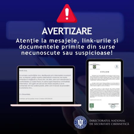  Alertă pentru dâmbovițeni: Atenție la mesajele și link-urile suspecte în mediul online
