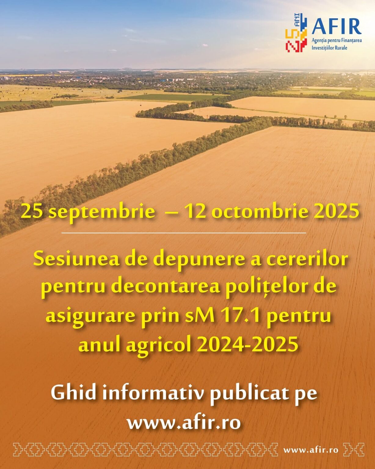 Atenție, fermieri din Dâmbovița! Statul vă ajută să vă asigurați culturile și animalele – Submăsura 17.1 