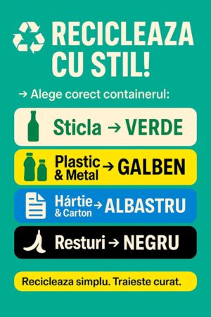 Autoritățile din Dâmbovița atrag atenția asupra importanței reciclării: Reciclează azi ca să ai un mâine mai curat! Autoritățile din Dâmbovița atrag atenția asupra importanței reciclării: Reciclează azi ca să ai un mâine mai curat!