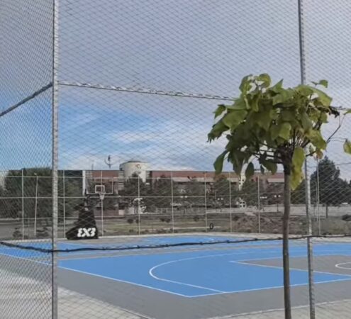 Baza sportivă din campusul Universității „Valahia”, aproape de finalizare