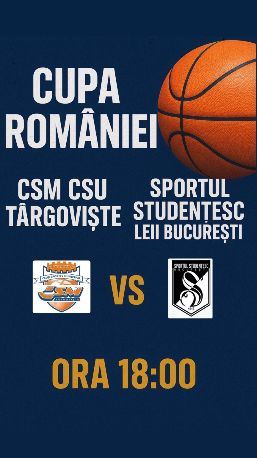 CSM CSU Târgoviște debutează în Cupa României de baschet feminin