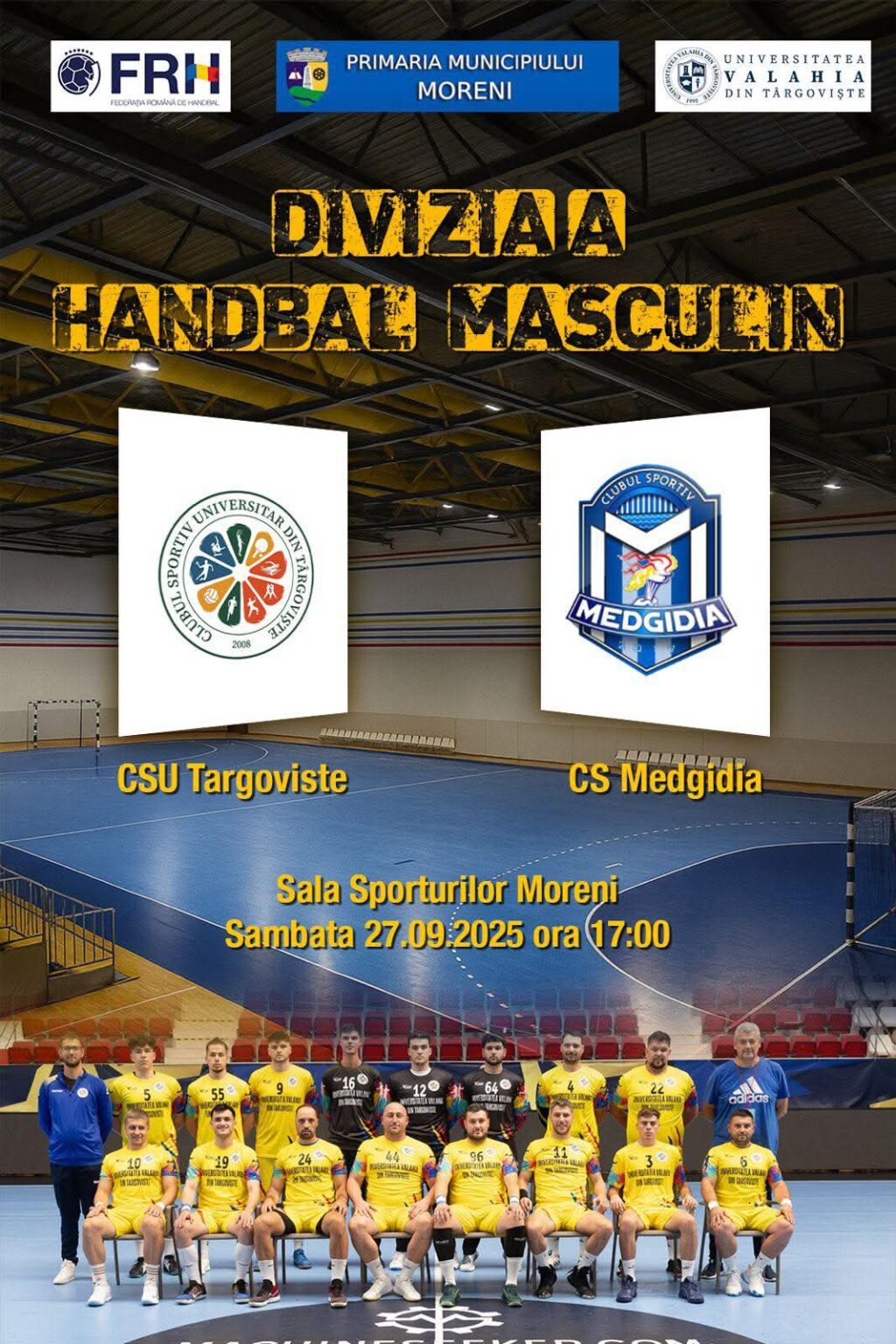 CSU Târgoviște – CS Medgidia: Startul sezonului în Divizia A de handbal masculin