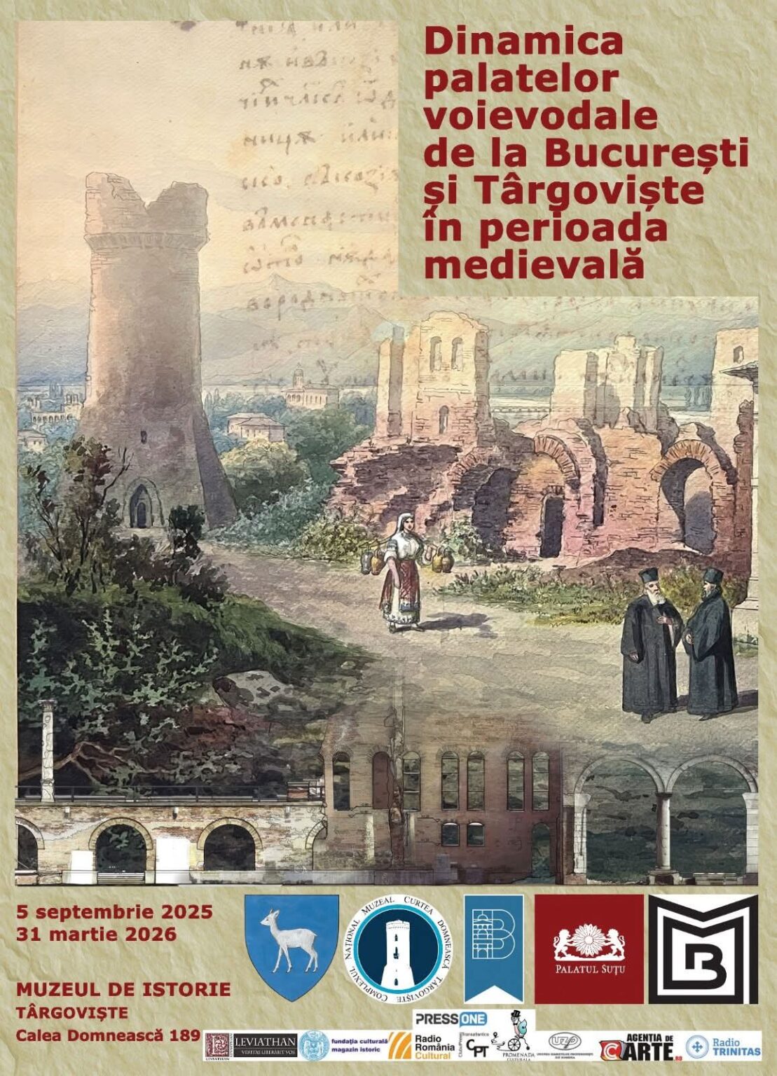 Expoziția „Dinamica palatelor voievodale de la București și Târgoviște în perioada medievală” este  deschisă la Muzeul de Istorie din Târgoviște