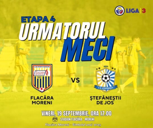 Flacăra Moreni  întâlnește CSL Ștefăneștii de Jos