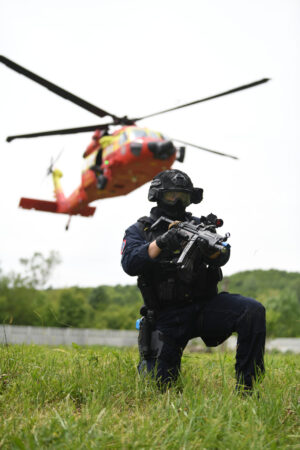 Jandarmeria Română a  dat  startul exercițiului internațional „Carpathian Blue Shield” la Ochiuri