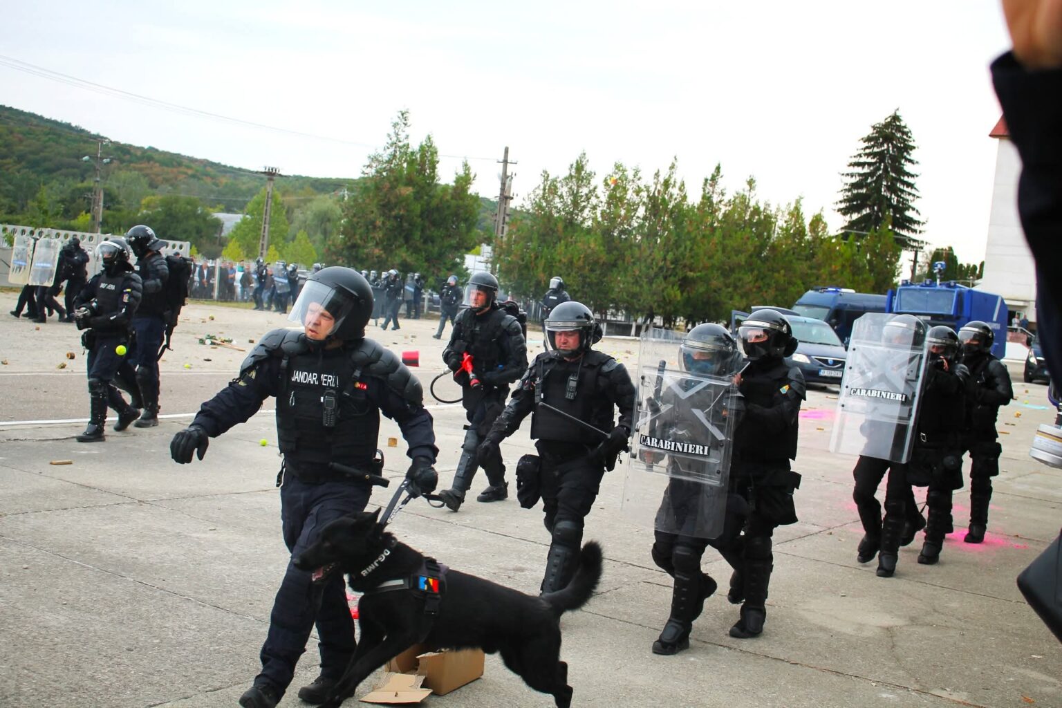 OPERAȚIUNE INTERNAȚIONALĂ: Peste 500 de jandarmi din 15 țări s-au antrenat în  județul Dâmbovița la Ochiuri  