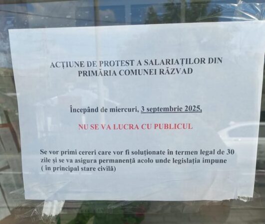  Primăriile din județul Dâmbovița au intrat în grevă japoneză