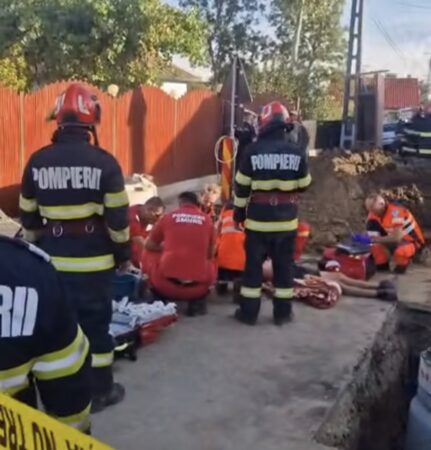 Tragedie la Vișina: Un tânăr a murit după ce șanțul de la rețeaua de canalizare s-a surpat
