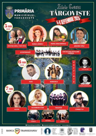 Zilele Cetății Târgoviște: Concert latino și proiecție 3D la Parcul Chindia