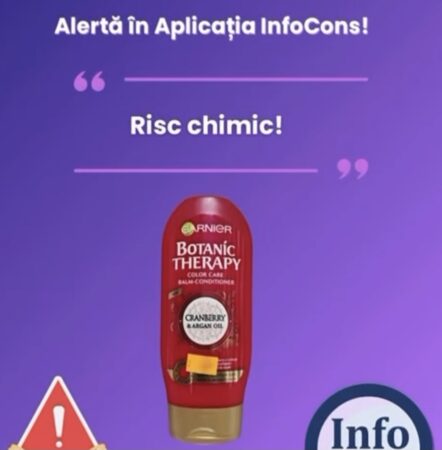 ALERTĂ InfoCons : Balsam de păr Garnier, 200 ml, retras de pe piață din cauza unui risc chimic ALERTĂ InfoCons : Balsam de păr Garnier, 200 ml, retras de pe piață din cauza unui risc chimic