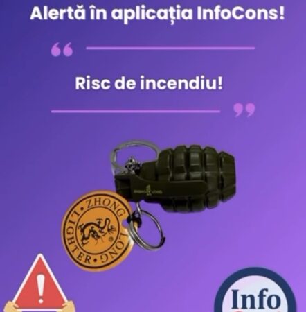 Alertă pentru consumatori: Brichetă „grenadă” verde, pericol major pentru copii Alertă pentru consumatori: Brichetă „grenadă” verde, pericol major pentru copii