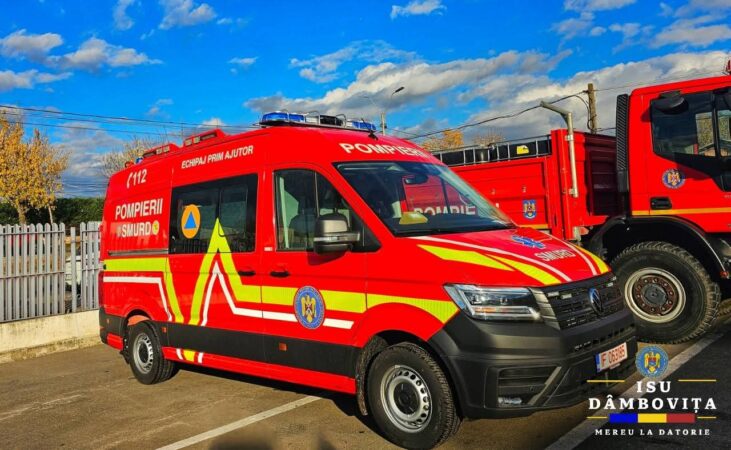 Ambulanță nouă pentru ISU Dâmbovița,  un pas important pentru siguranța dâmbovițenilor  Ambulanță nouă pentru ISU Dâmbovița,  un pas important pentru siguranța dâmbovițenilor