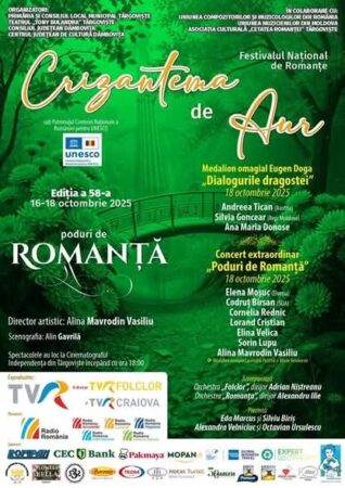 Crizantema de Aur revine la Târgoviște: Spectacole la Cinema Independența, biletele deja se pot achiziționa 