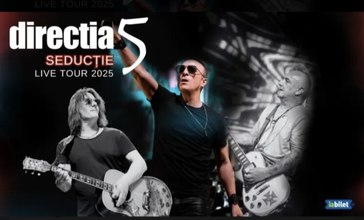 Direcția 5 pornește turneul național „Seducție”: Concert la Teatrul „Tony Bulandra” din Târgoviște