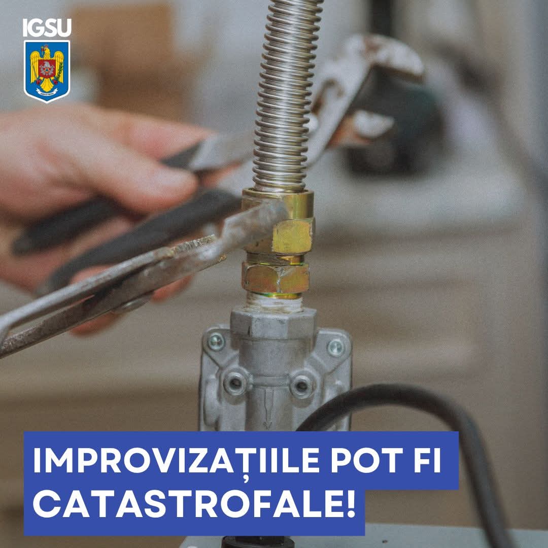 Apel ferm la responsabilitate și prudență din partea ISU Dâmbovița: Improvizațiile la instalațiile de gaze pot fi catastrofale!