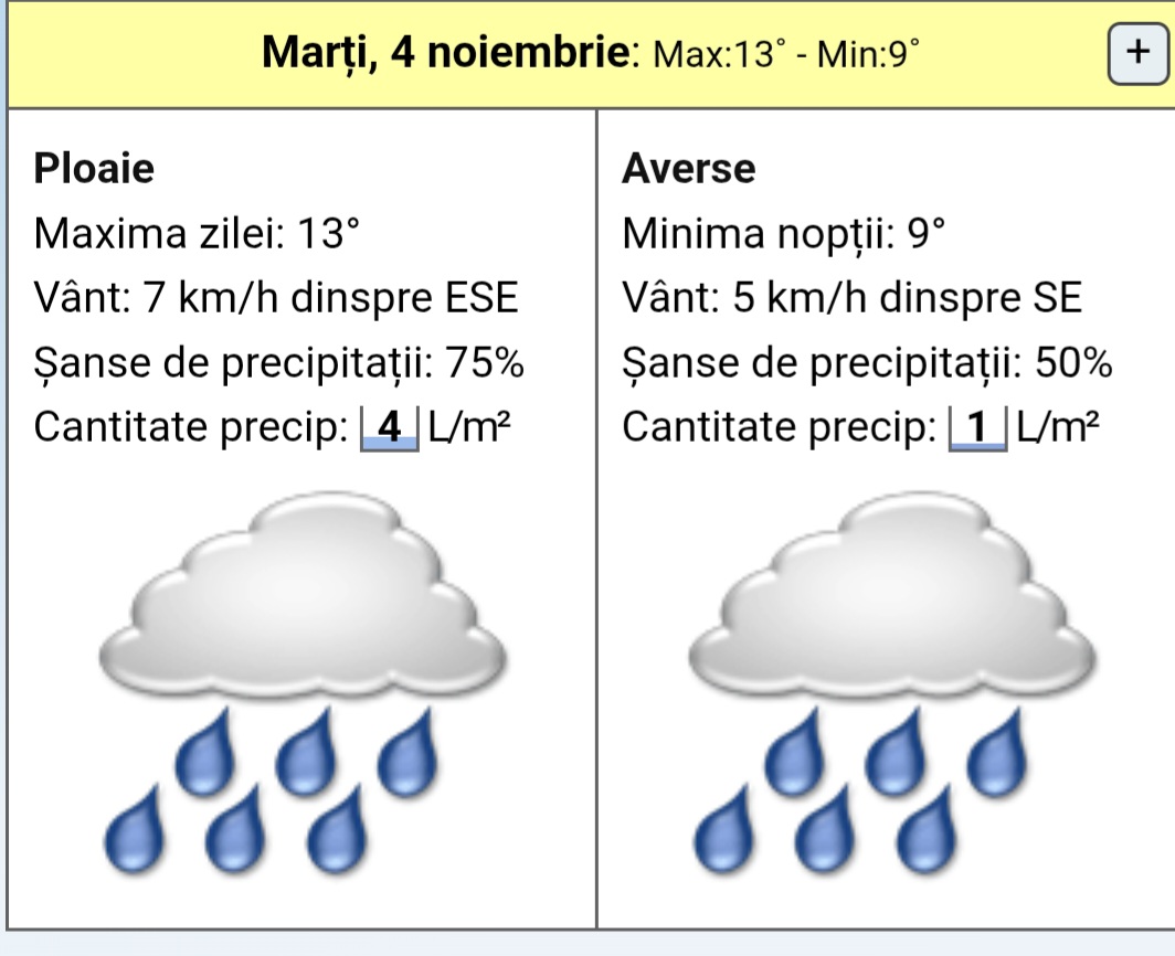 De marți vine toamna adevărată: Șoc termic, temperaturile scad cu până la 10 grade, iar ploile revin în toată țară