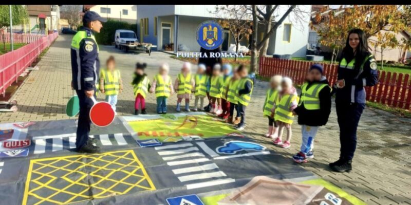 Educație rutieră pentru preșcolarii din Târgoviște 