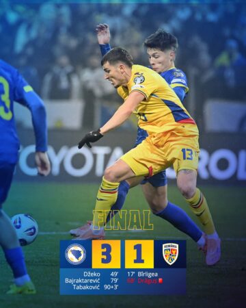 Federația Română de Fotbal va sesiza FIFA privind incidentul de la Zenica