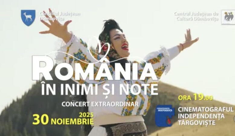 „România în inimi și note” – Concert Extraordinar dedicat Zilei Naționale, la Târgoviște 
