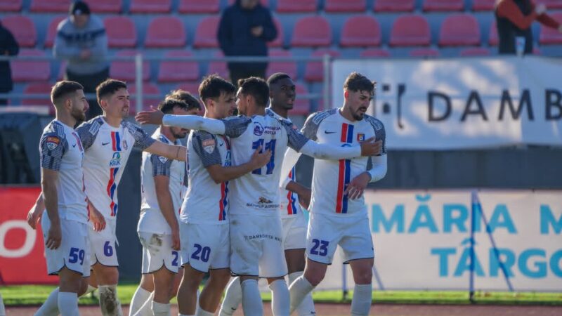 Chindia Târgoviște încheie 2025 cu o victorie clară: 2-0 cu CS Dinamo